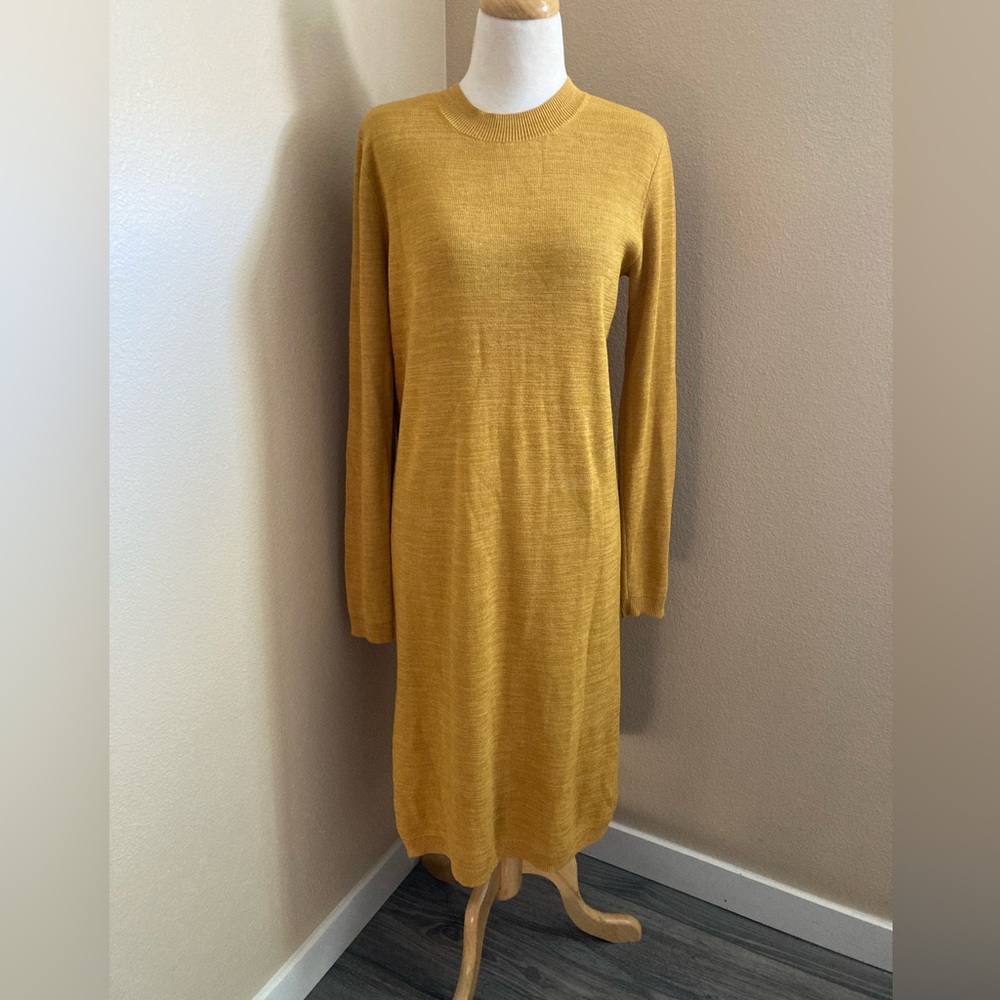 Sweater Dress Mustard FREE PEOPLE